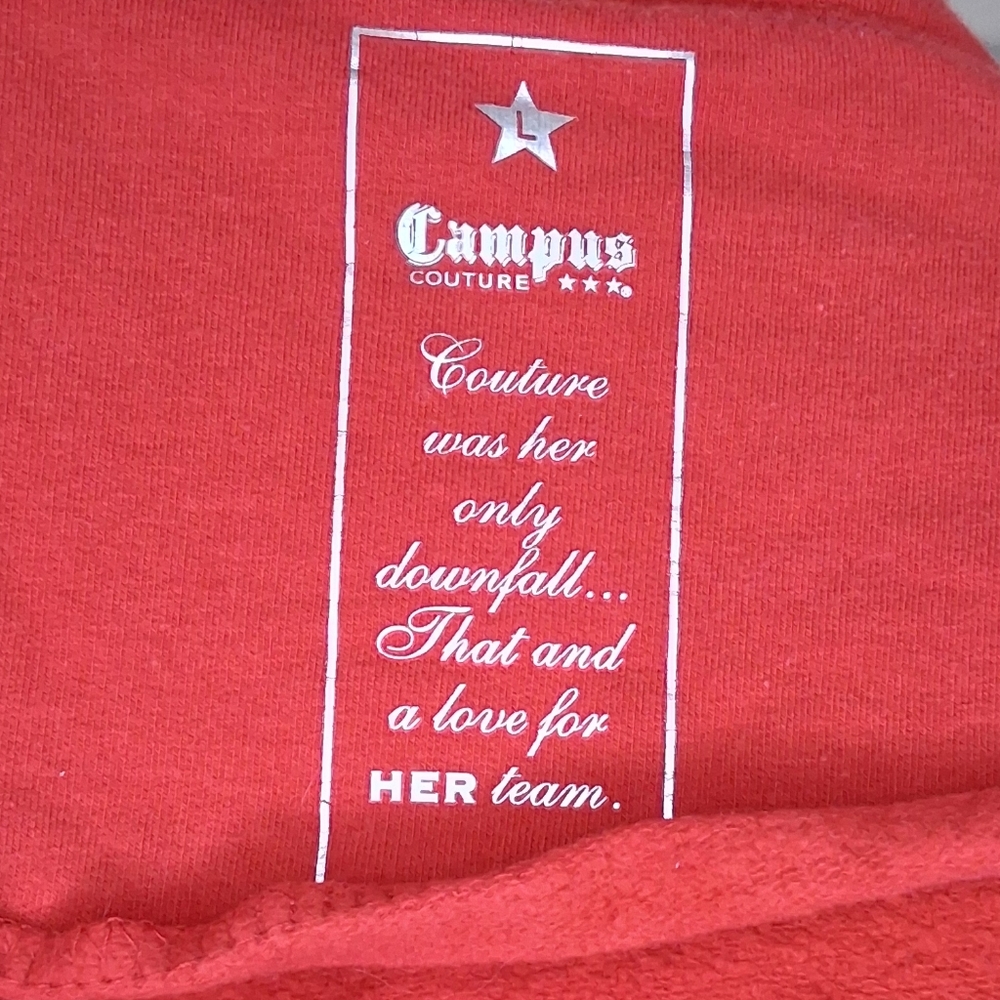 Campus Couture Red Zip-Up Jacket with NC State Wolfpack Logo Size L - Picture 6 of 8
